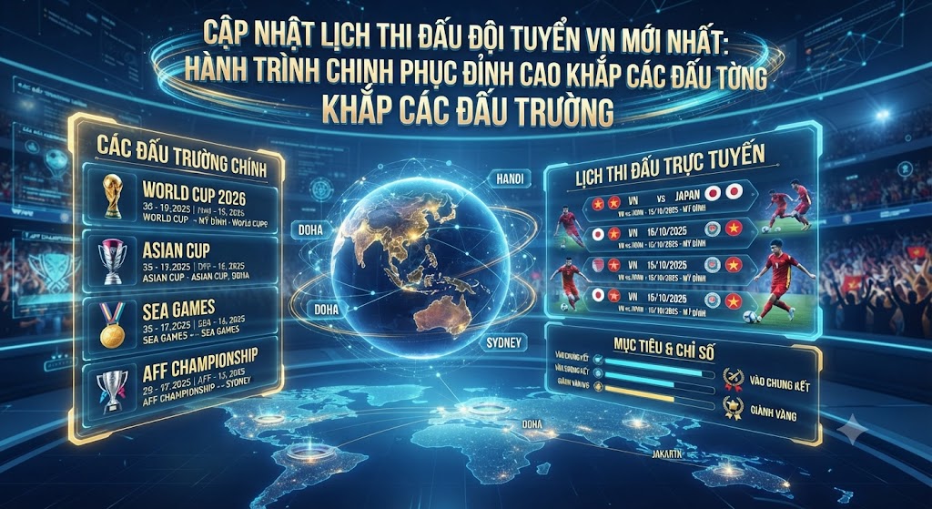 lịch thi đấu đội tuyển vn